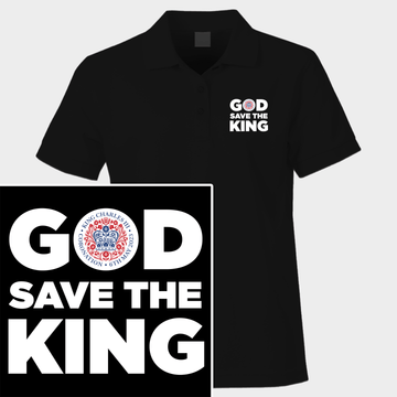 God Save The King Emblem Polo Shirt