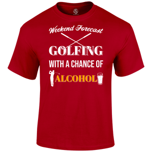 Funny Golf Shirts Golf Forecast T Shirt