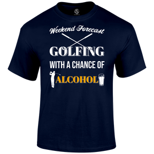 Funny Golf Shirts Golf Forecast T Shirt