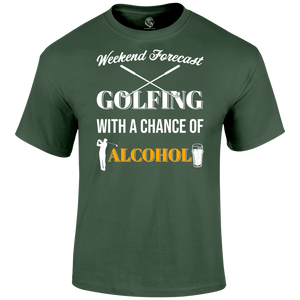 Funny Golf Shirts Golf Forecast T Shirt