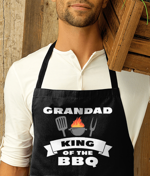BBQ Apron Grandad BBQ King Premier Cotton Apron