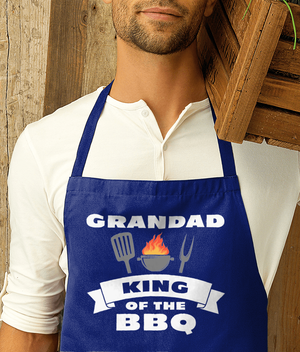 BBQ Apron Grandad BBQ King Premier Cotton Apron