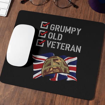 Grumpy Old Veteran Mouse Mat
