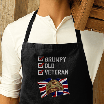 Grumpy Old Veteran Premier Cotton Apron