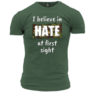 Veteran T Shirt Hate At First Sight