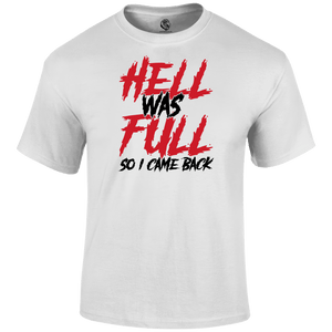 Funny T Shirt Hell Full White