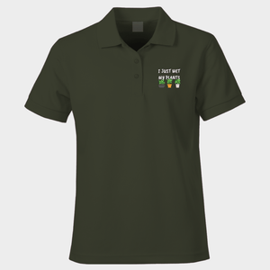 Funny Polo Shirt I Just Wet My Plants