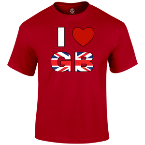 I Love Great Britain T Shirt