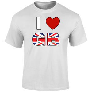 I Love Great Britain T Shirt