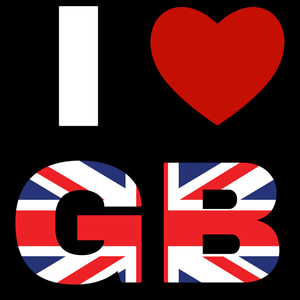 I Love Great Britain T Shirt