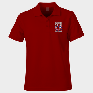 Patriotic Polo Shirt I May Not Be Perfect