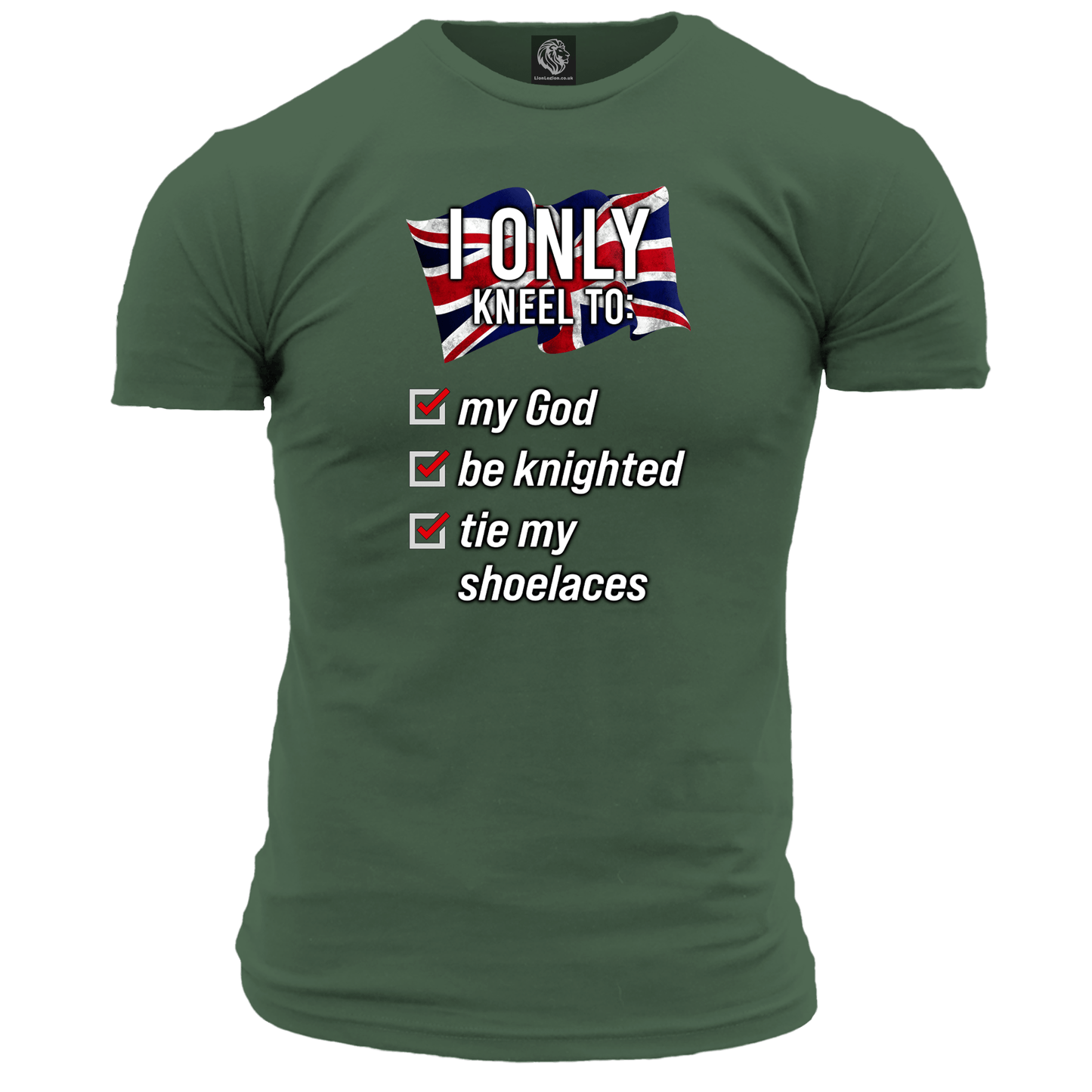 I Only Kneel To Tie My Shoelaces Unisex T Shirt