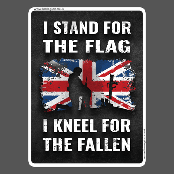 Kneel For The Fallen High Quality Sticker