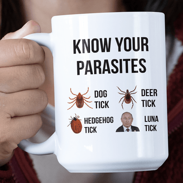 Funny Mug Know Your Parasites (2) Jumbo Mug