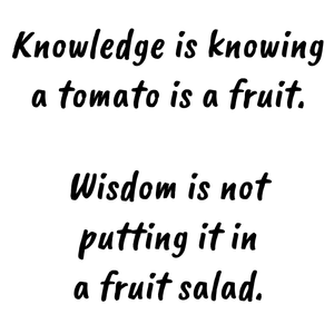 Knowledge And Wisdom T Shirt
