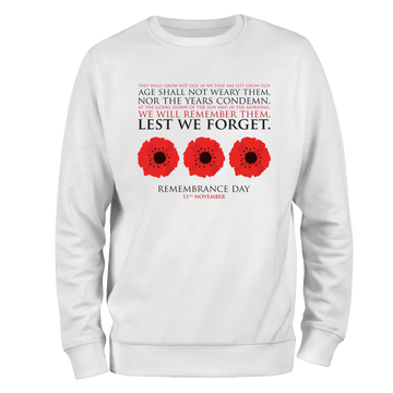 Remembrance Day Sweatshirt Lest We Forget (10)