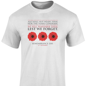 Remembrance Day T Shirt Lest We Forget (10)