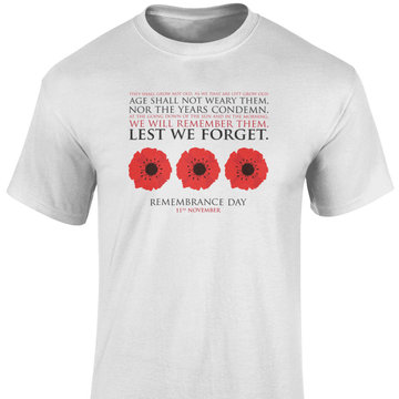 Remembrance Day T Shirt Lest We Forget (10)