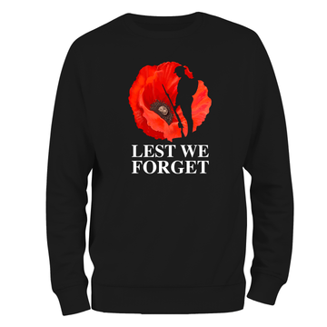 Remembrance Day Sweatshirt Lest We Forget (2)