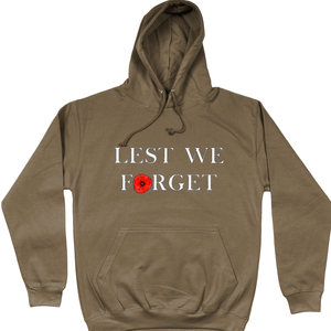 Remembrance Day Hoodie Lest We Forget