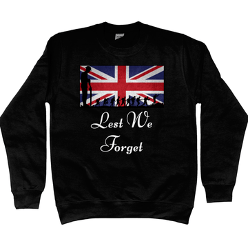 Remembrance Day Sweatshirt Lest We Forget Montage