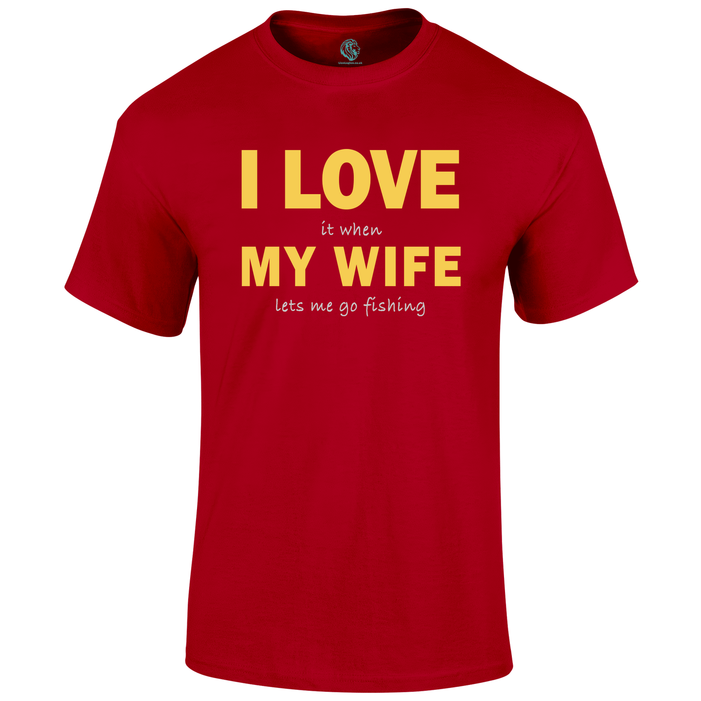 Funny Fishing T Shirt Love My Wife