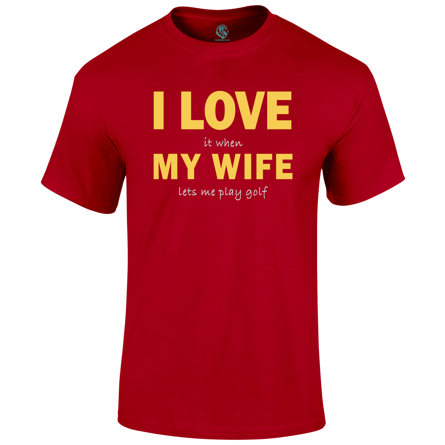 Funny Golf Shirt I Love My Wife