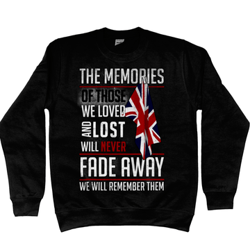 Remembrance Day Sweatshirt Memories Of Those We Lost