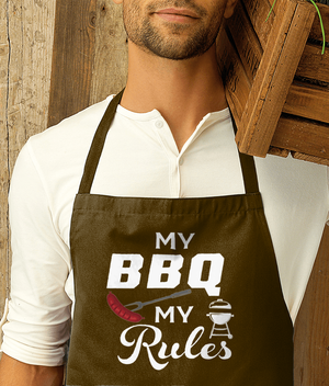 My BBQ My Rules Premier Cotton Apron