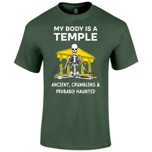 Funny Gym T Shirt My Body Temple