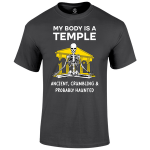 Funny Gym T Shirt My Body Temple