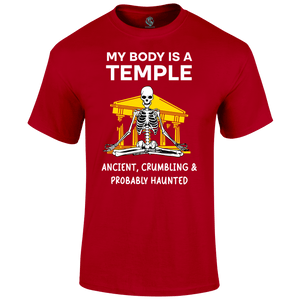 Funny Gym T Shirt My Body Temple