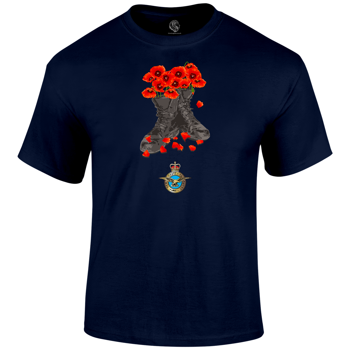 RAF Poppy Boots T Shirt