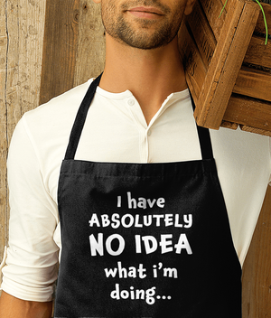 Funny BBQ Apron No Idea