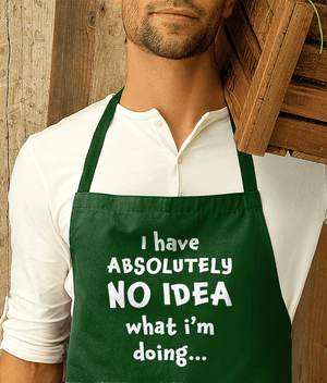 Funny BBQ Apron No Idea