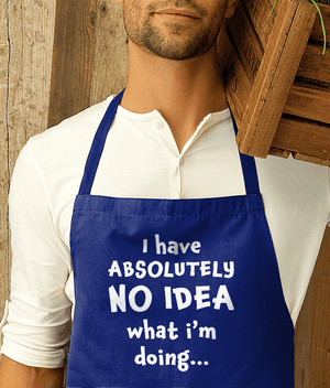 Funny BBQ Apron No Idea