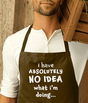 Funny BBQ Apron No Idea