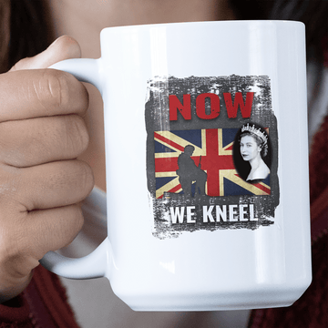 Remembrance Day Mug Now We Kneel Jumbo Mug