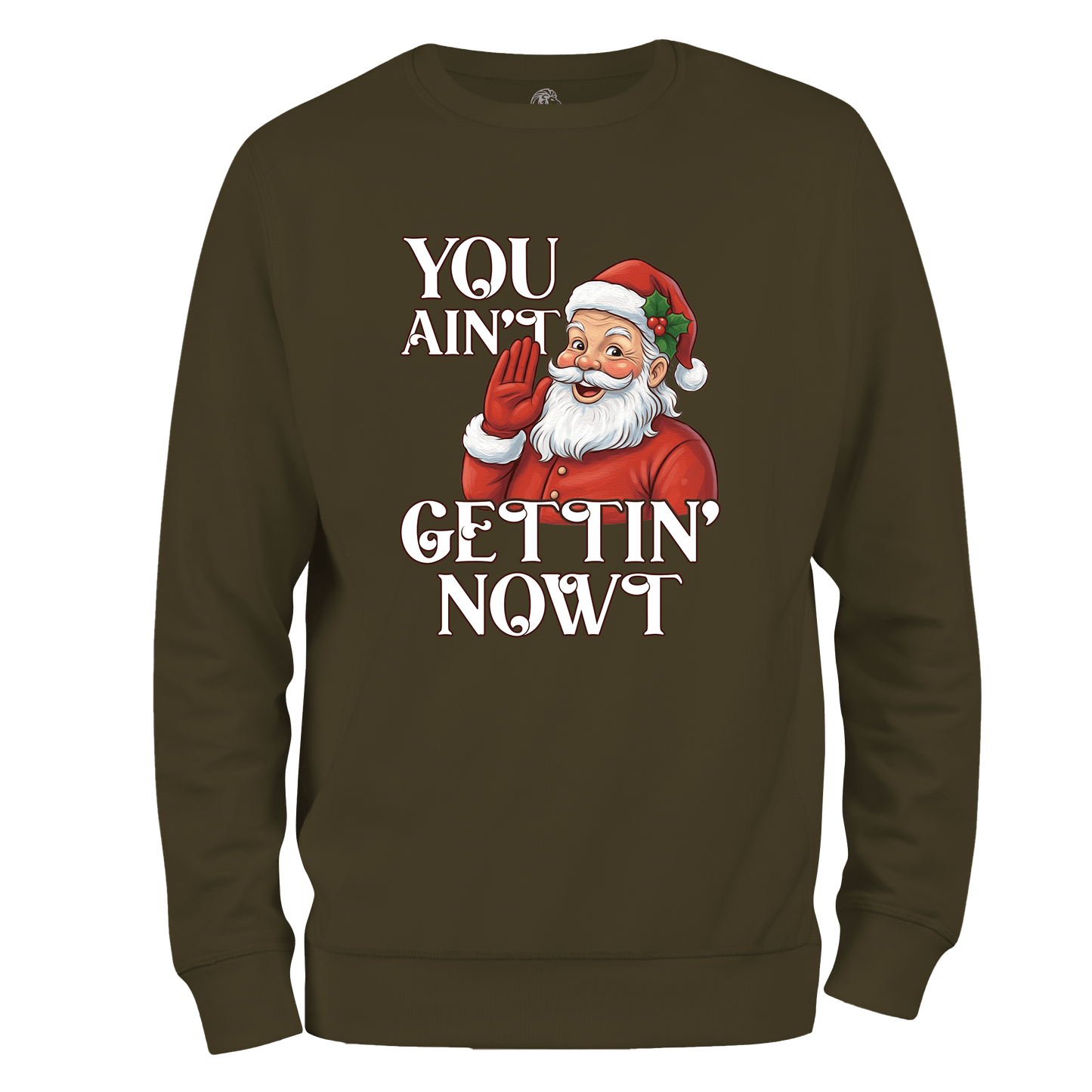 Gettin Nowt Christmas Jumper by Lion Legion
