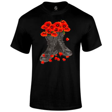 Poppy Boots T Shirt