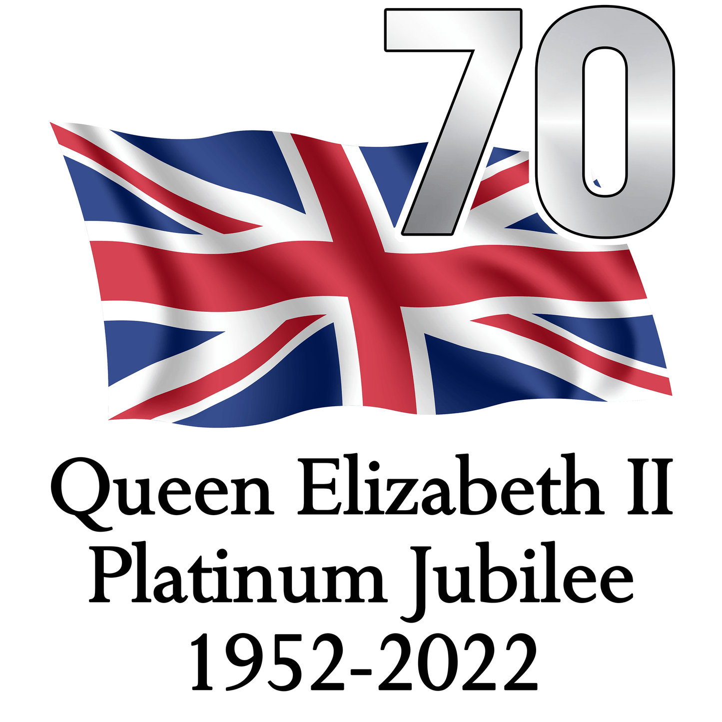Queen's Platinum Jubilee Cotton Tea Towel
