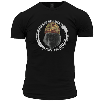 RAF Regiment Rock Ape Chapter Veteran T Shirt