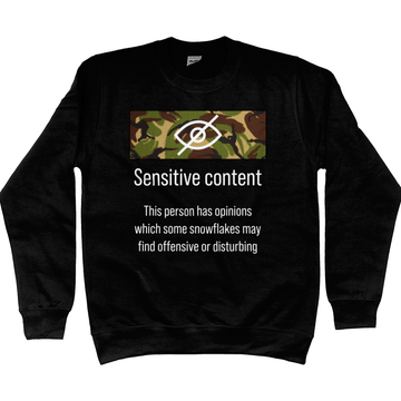 Sensitive Content Funny Sweatshirt