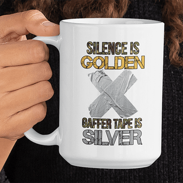 Silence Is Golden Jumbo Mug