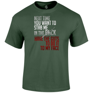 Stab Me In The Back Veteran T Shirt