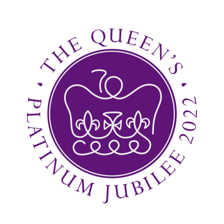 The Queen's Platinum Jubilee 2022 White Mousemat