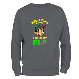 Funny Christmas Jumper Touch my Elf