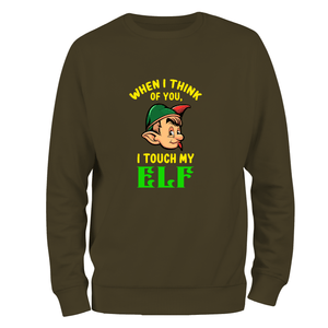 Funny Christmas Jumper Touch my Elf
