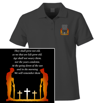 Remembrance Day Polo Shirt We Will Remember Them (3)