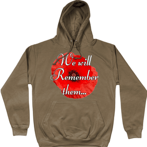 Remembrance Day Hoodie We Will Remember Them